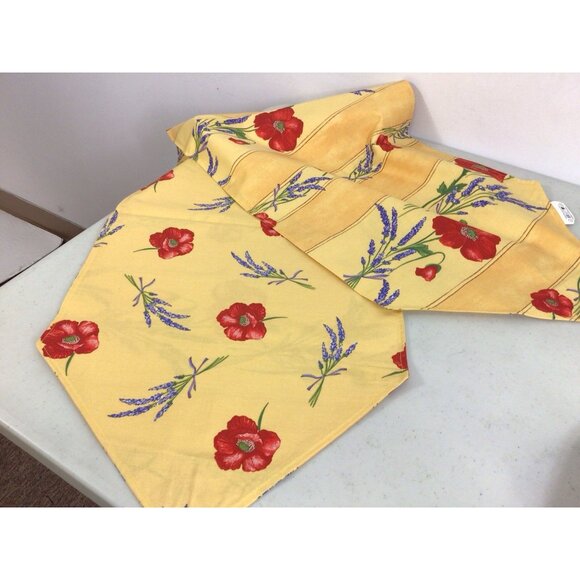French Country Cottage Floral Placemats Set & Table Runner Designed in France - Picture 2 of 6